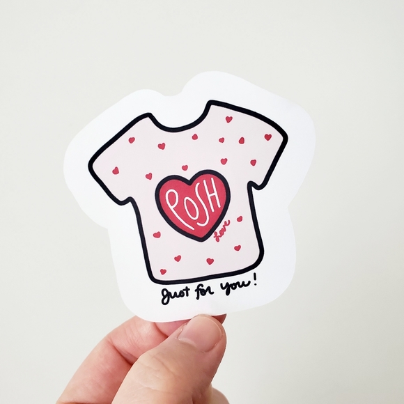 LB047 STICKERS Custom Poshmark Sticker POSH LOVE Shipping Supplies - Picture 7 of 7